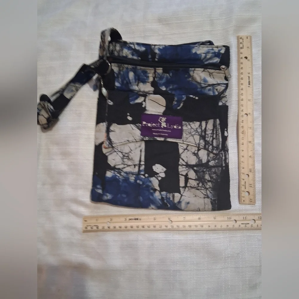 Blue and Black Project Lydia Crossbody